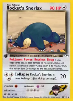 Rocket's Snorlax, Gym Heroes 33
