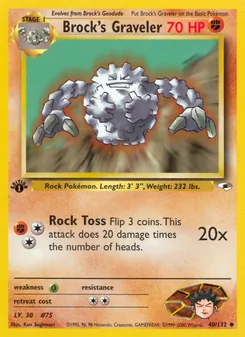 Matching English Brock's Graveler card