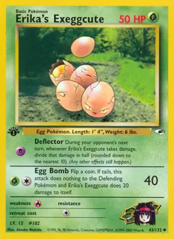 Matching English Erika's Exeggcute card
