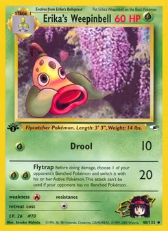 Matching English Erika's Weepinbell card