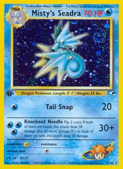 Matching English Misty's Seadra card
