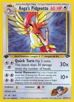 Koga's Pidgeotto, Gym Challenge 27