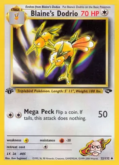 Blaine's Dodrio, Gym Challenge 32