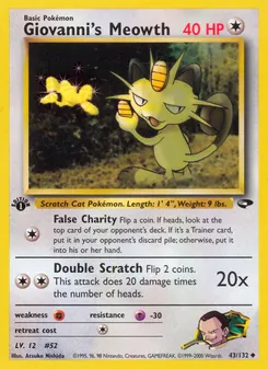 Giovanni's Meowth, Gym Challenge 43