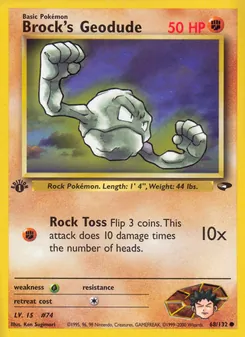 Brock's Geodude, Gym Challenge 68