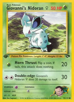Giovanni's Nidoran ♀, Gym Challenge 75