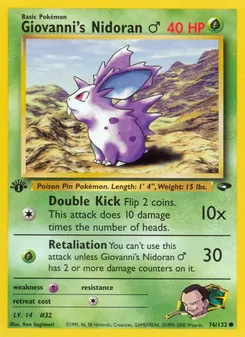 Giovanni's Nidoran ♂, Gym Challenge 76