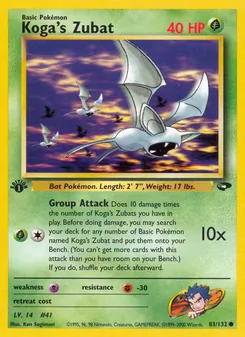 Koga's Zubat, Gym Challenge 83