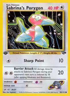 Sabrina's Porygon, Gym Challenge 98