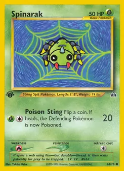 Spinarak, Neo Discovery 64