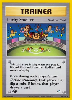 Matching English Lucky Stadium card