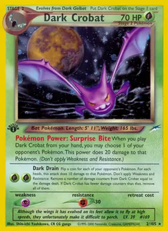 Matching English Dark Crobat card