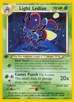 Matching English Light Ledian card