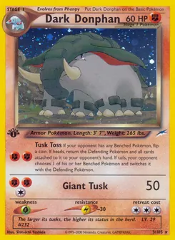 Matching English Dark Donphan card