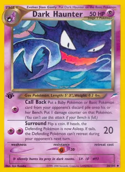 Matching English Dark Haunter card