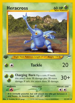 Matching English Heracross card