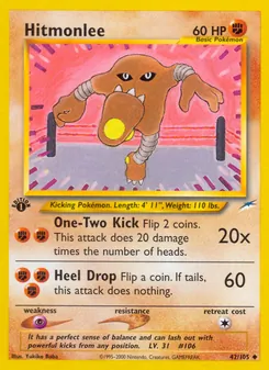 Matching English Hitmonlee card