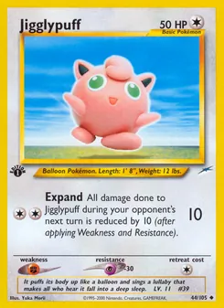 Matching English Jigglypuff card