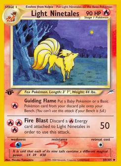 Matching English Light Ninetales card