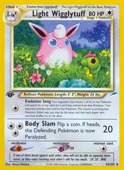 Matching English Light Wigglytuff card