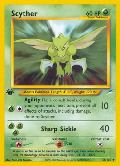 Matching English Scyther card