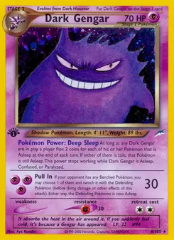 Matching English Dark Gengar card