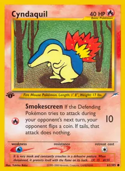 Matching English Cyndaquil card