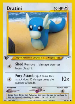 Matching English Dratini card