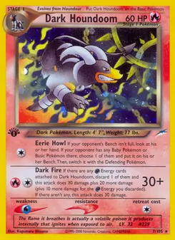 Matching English Dark Houndoom card