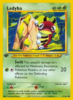 Matching English Ledyba card