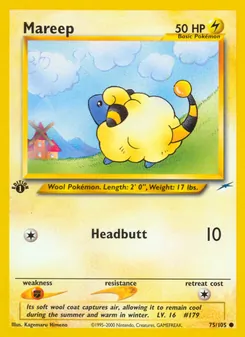 Matching English Mareep card