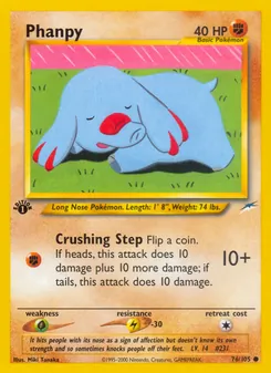 Matching English Phanpy card