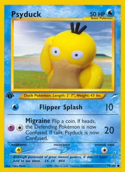 Matching English Psyduck card