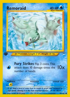 Matching English Remoraid card