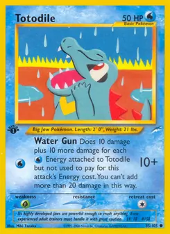 Matching English Totodile card