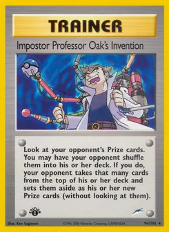 Matching English Impostor Professor Oak's Invention card