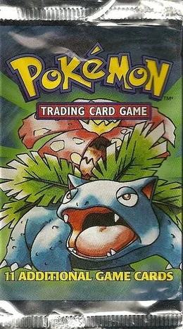 Base Set booster pack, Venusaur (Unlimited)